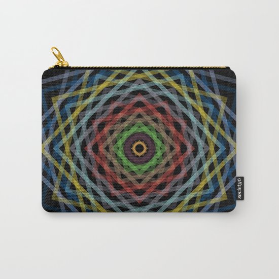 Colorful Geometric Pattern V Carry-All Pouch