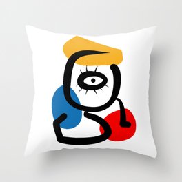 Hommage to M Throw Pillow