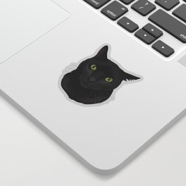 Black cat Sticker