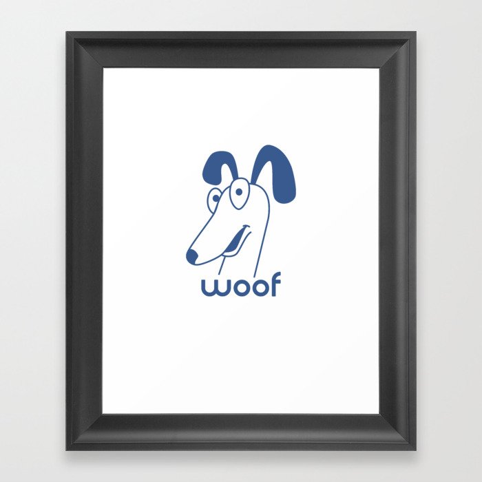 Woof Framed Art Print