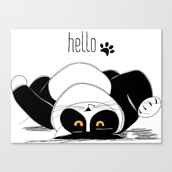 Hello :) Canvas Print