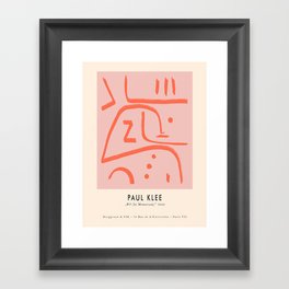 Modern poster Paul Klee - In Memoriam, 1938. Framed Art Print