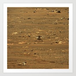 Nasa picture 22: first flight over Mars 2 Art Print
