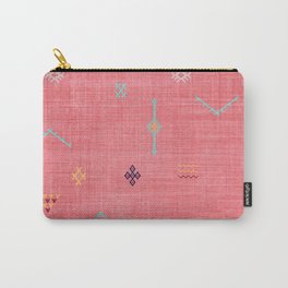 Cactus Silk Pattern in Pink Carry-All Pouch