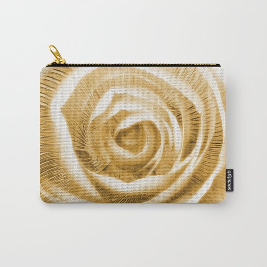 Rose & Fractal Carry-All Pouch