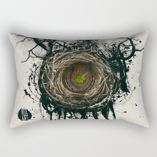 Bird Nest Rectangular Pillow