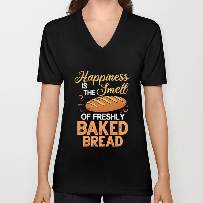 Bread Baker Maker Dough Baking Beginner V Neck T Shirt