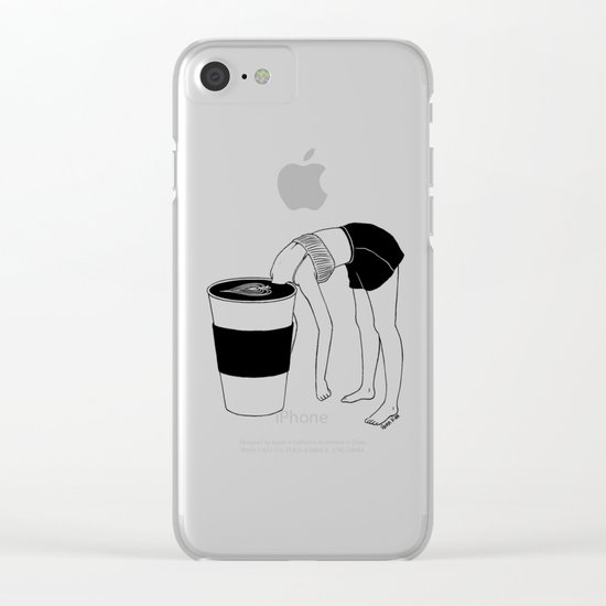 Coffee, First Clear iPhone Case