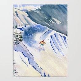 Powder Skiing 2 Poster