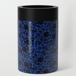 Mel's ditsy blossom - gothic midnight blue Can Cooler