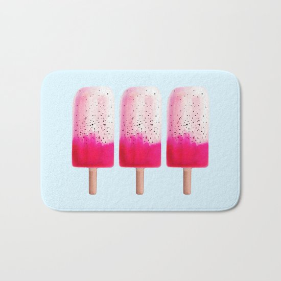 Dragon Fruit Popsicle Bath Mat