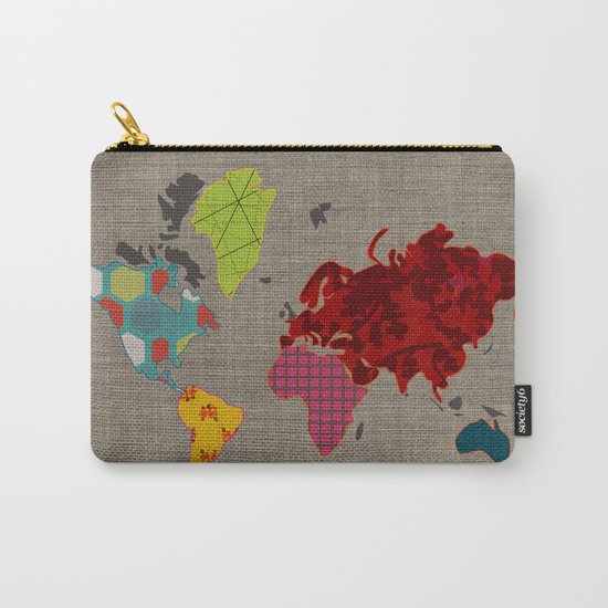 Simi's Map of the World Carry-All Pouch
