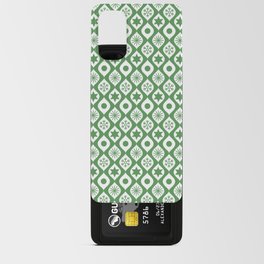 Green Retro Christmas Pattern Android Card Case