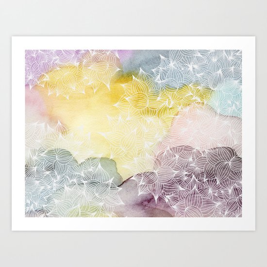 Dreaming in Lotus Art Print