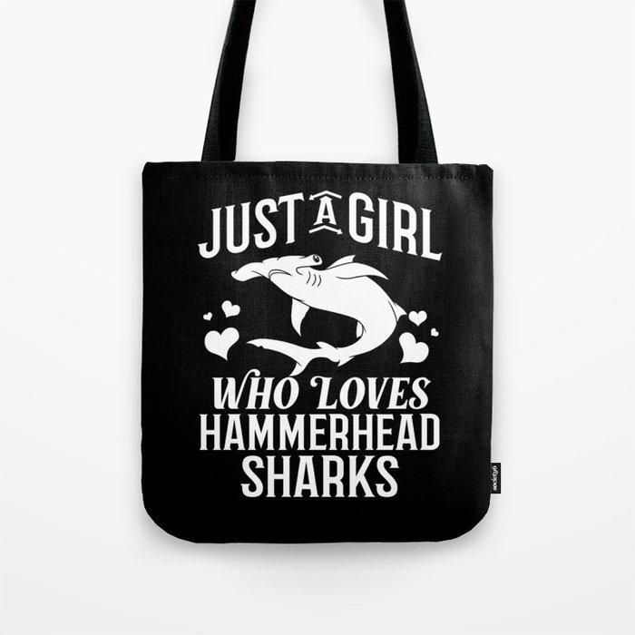 Hammerhead Shark Head Tooth Funny Tote Bag