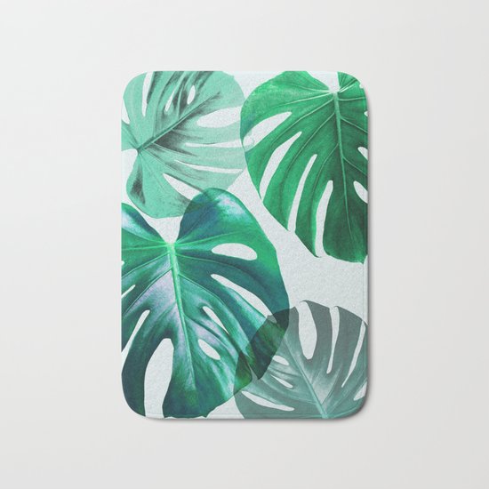 Monstera 1 Bath Mat