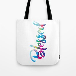 BLESSED VERTICAL Tote Bag