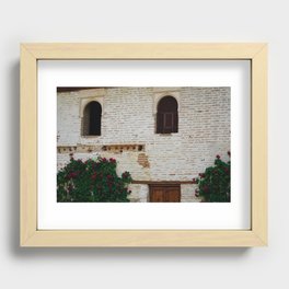 A wall to look at Recessed Framed Print