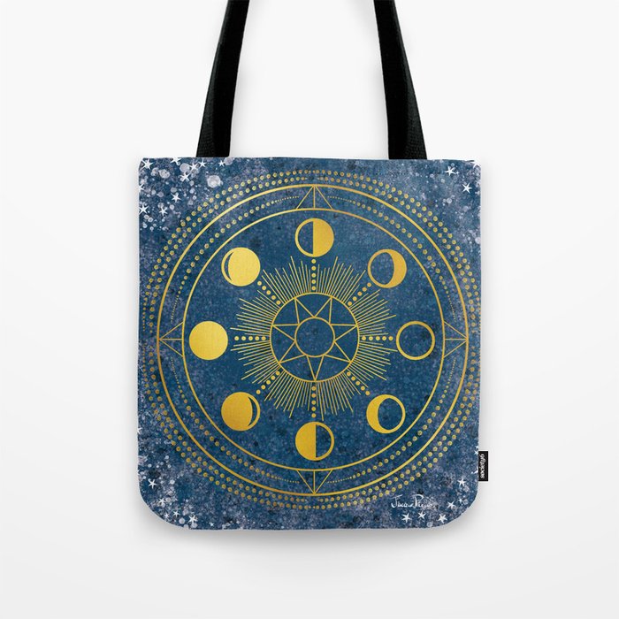 La Lune Mandala Tote Bag