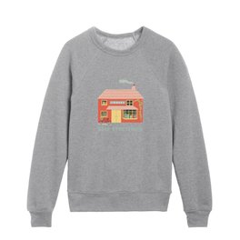 A town for book lovers Kids Crewneck