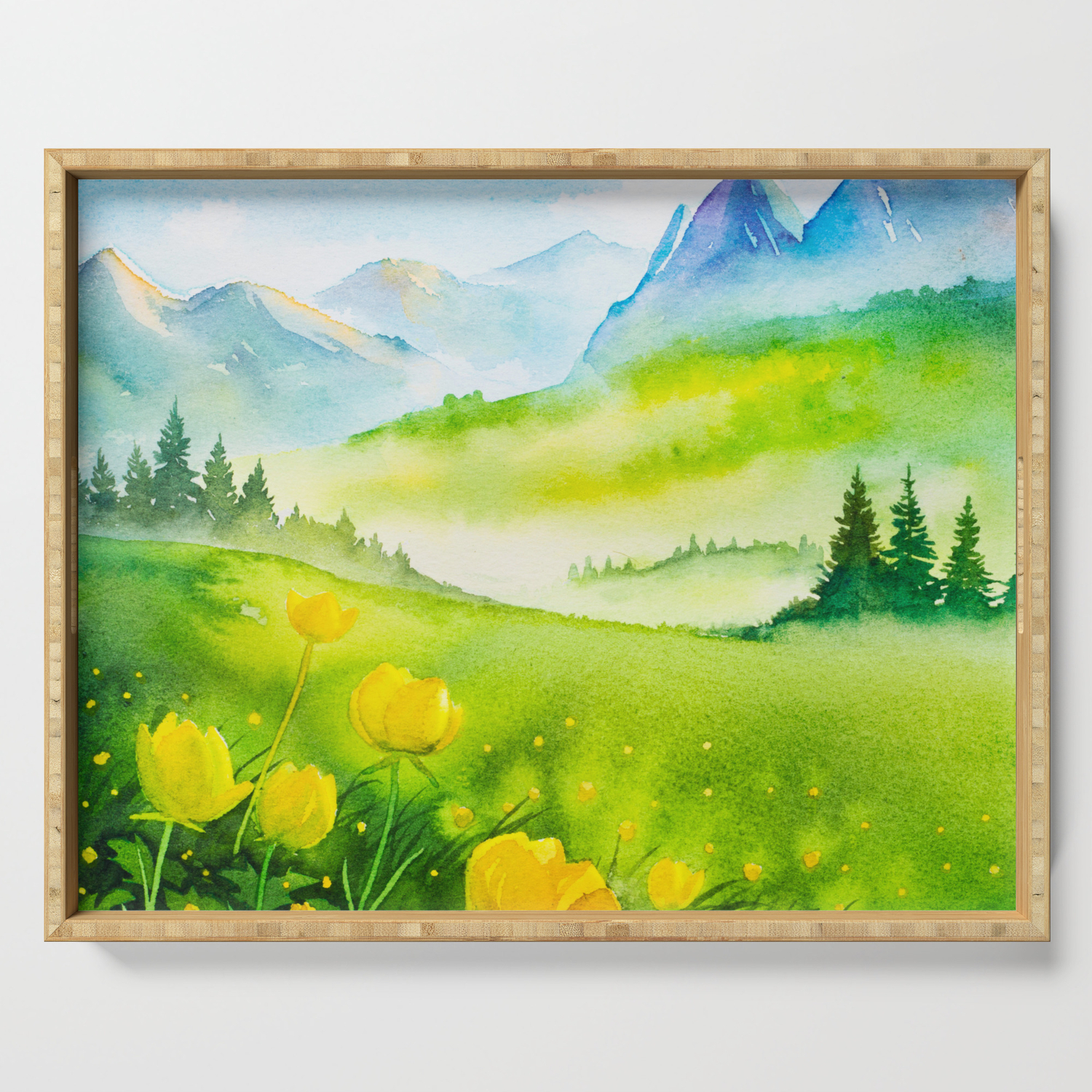 Spring Scenery 5 Serving Tray By Julianarw Society6