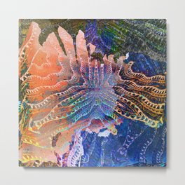 Abstract Caverns Meditation Painting Metal Print | Tapestries, Organic, Unique, Modern, Comforter, Nature, Boho, Abstraction, Graphicdesign, Meditation 