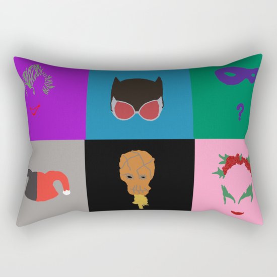 Gotham Villains Rectangular Pillow