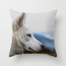 Siberian husky 2 Throw Pillow