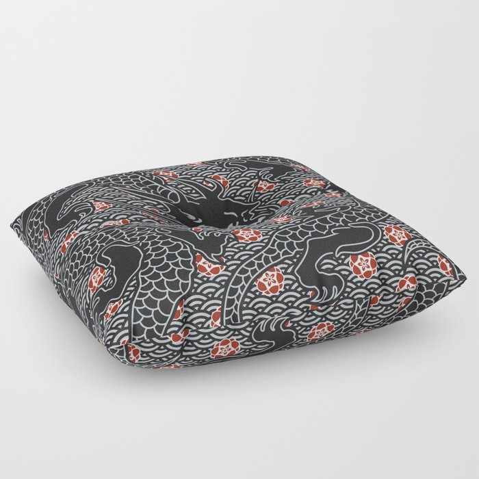 Hidden Dragon / Oriental dragon design Floor Pillow