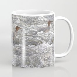 Watercolor Bird, Common Merganser 50, Yellowstone River, YNP, Wyoming Coffee Mug