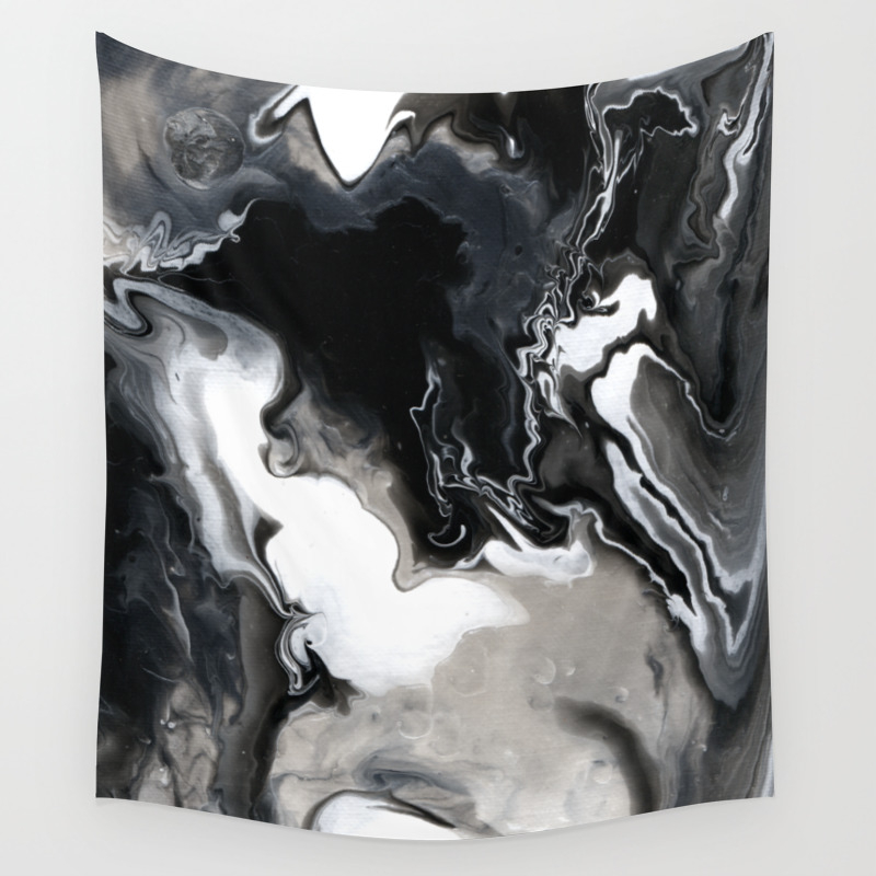 Abstract Acrylic Pour Paint Wall Tapestry By Spoonlily Society6