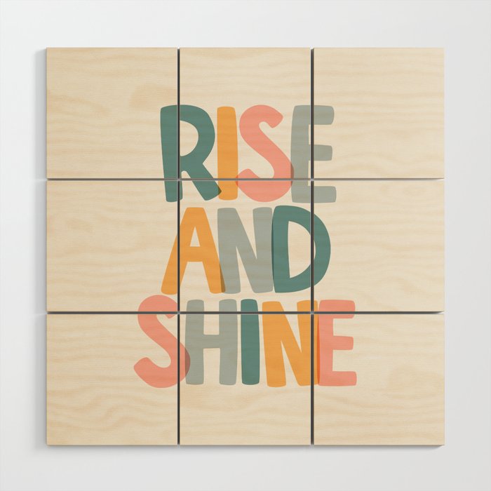 Rise and Shine Wood Wall Art