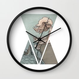 Evolution of a Mermaid Wall Clock | Illustration, Oceanart, Ocean, Watercolor, Pencil, Painting, Mermaid, Beach, Green, Paintingonwood 