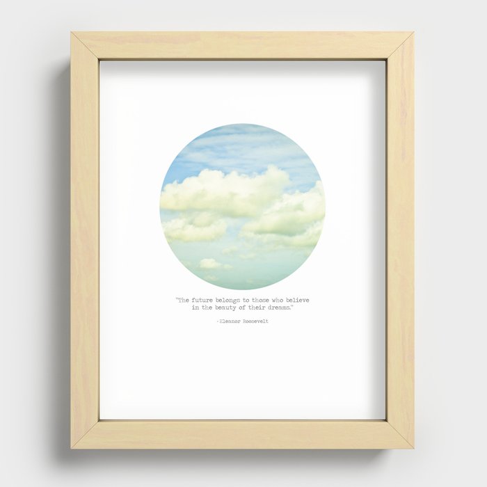 The beauty of the dreams Recessed Framed Print