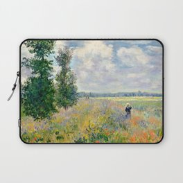 Poppy Fields near Argenteuil by Claude Monet Laptop Sleeve