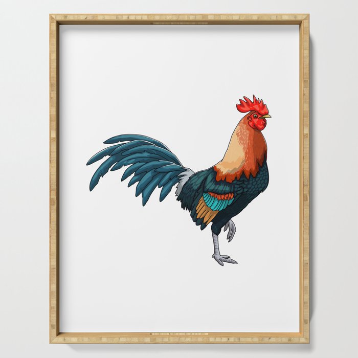 FLOCK BOSS Rooster Serving Tray