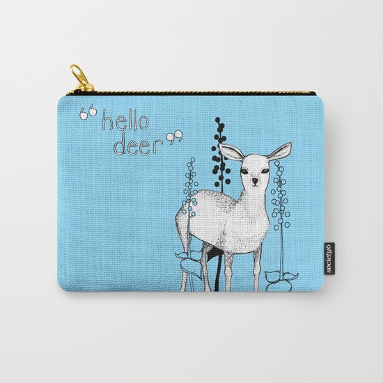 hello deer! Carry-All Pouch