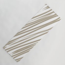 Beige stripes background Yoga Mat