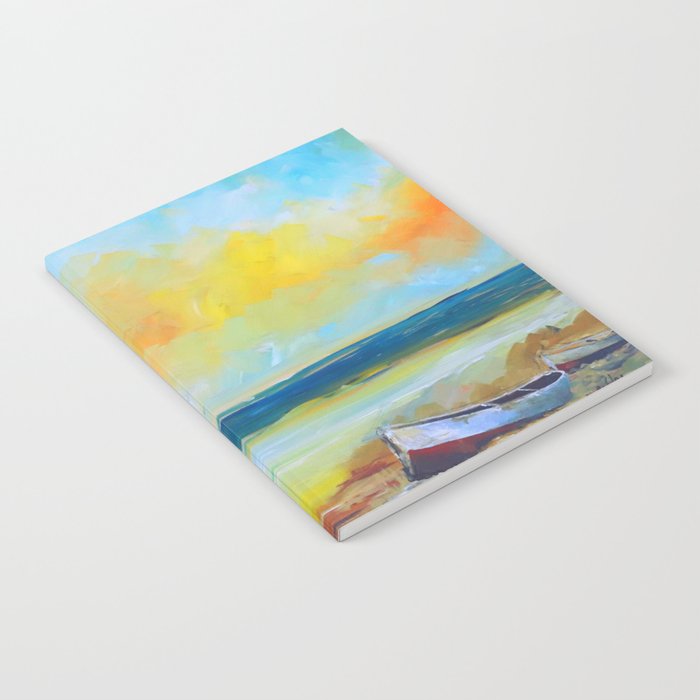 Boat in Sunset Notebook