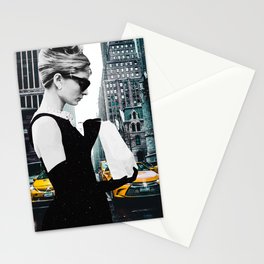 "Audrey In The City" Photo Montage Stationery Card