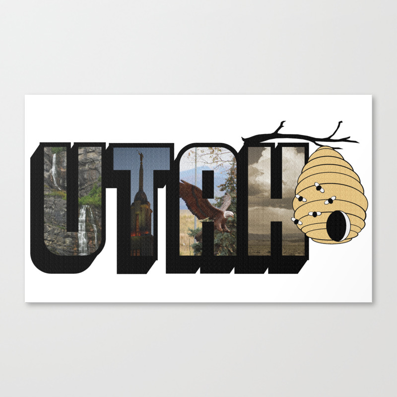 Utah The Beehive State Big Letter Canvas Print By Photographybycolleen Society6 Poslednie tvity ot beehive state news (@beehive_state). society6