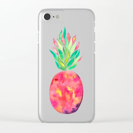 Pineapple Flare Clear iPhone Case