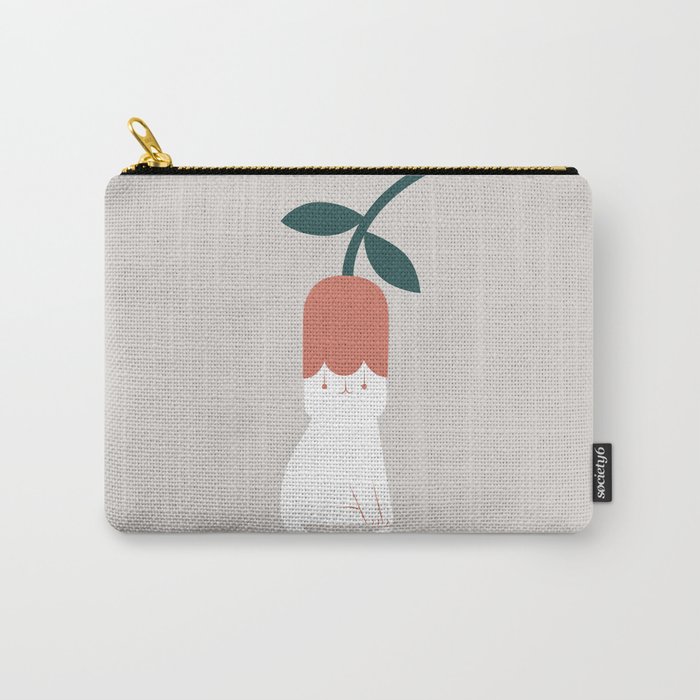 Cat and Plants: Flower Fragrance  Carry-All Pouch