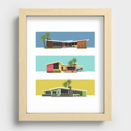 Mid Century Modern Houses 2 Recessed Framed Print