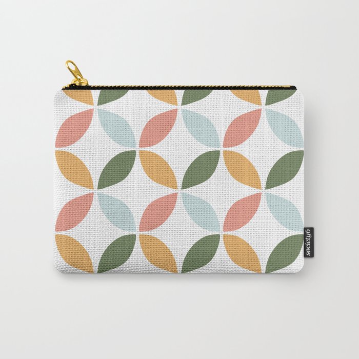 70s cheerful geometric Carry-All Pouch