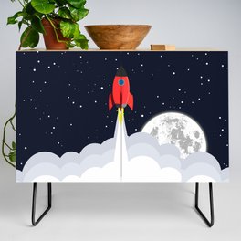 Rocket blast off Credenza