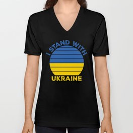 I Stand With Ukraine V Neck T Shirt