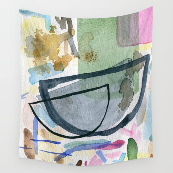 Abstract Watercolor Still Life 1 Wall Tapestry By Elenablanco