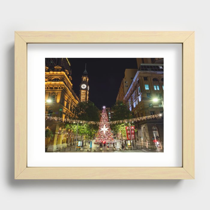 Christmas Tree, Martin Place, Sydney Recessed Framed Print