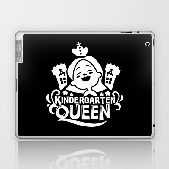 Kindergarten Queen Cute Kids Girly Slogan Laptop & iPad Skin